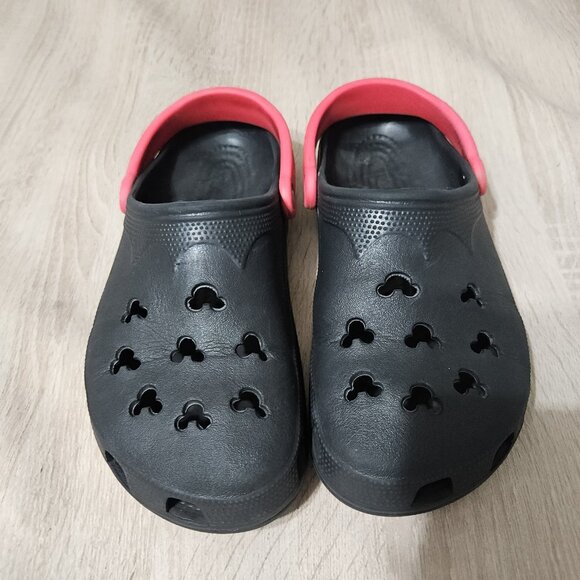 Crocs Disney Mickey Mouse Black Red Adult Clogs Size L W10-11 M 8-9  Slip-On - Picture 3 of 7
